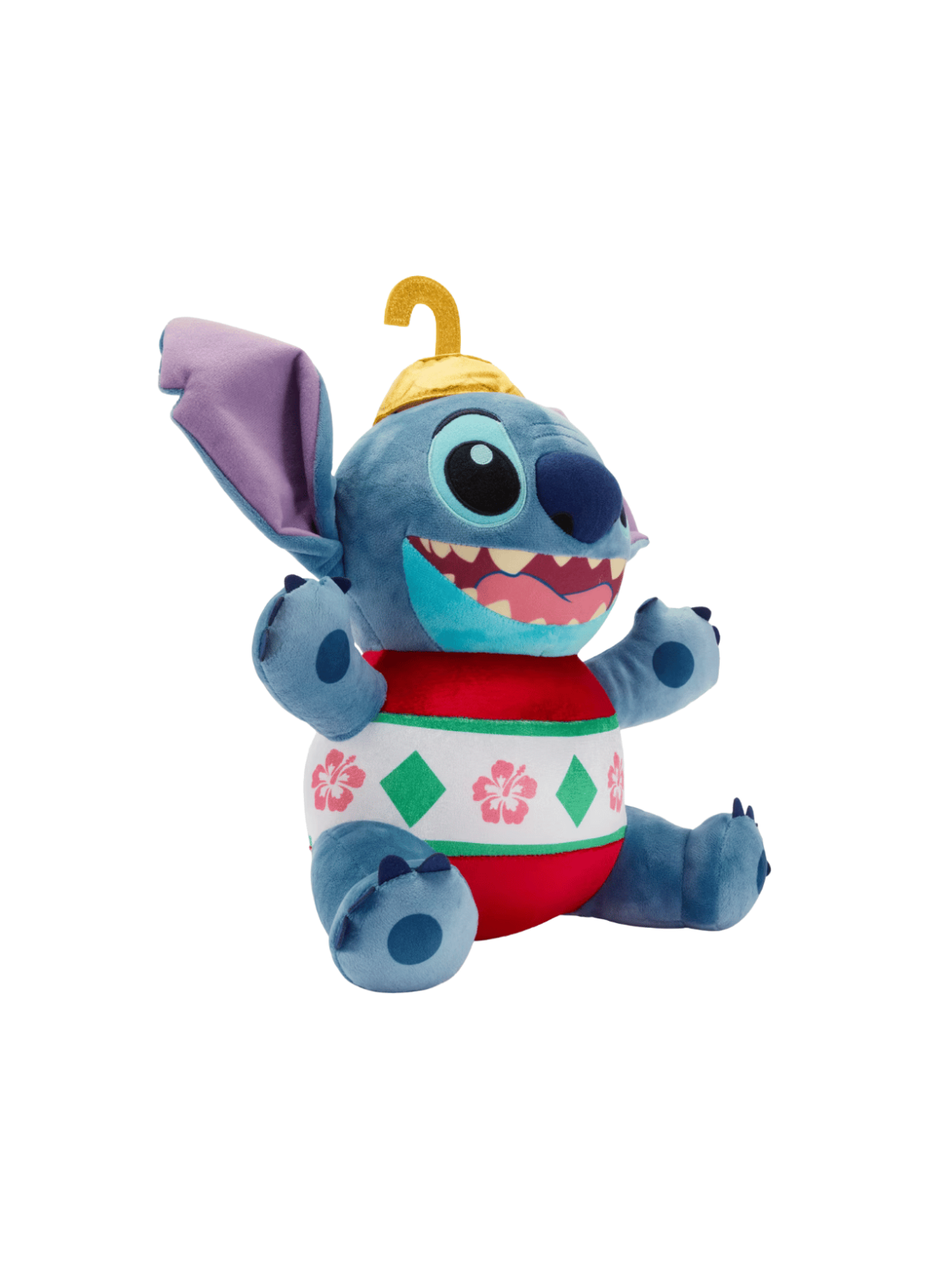 Peluche Stitch spéciale fêtes Noël Disney