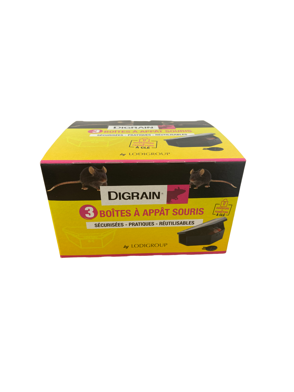 Boîte appât souris x3 - DIGRAIN R7048