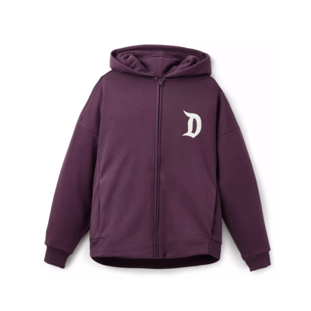 Gilet à capuche zippé avec logo Disneyland Violet