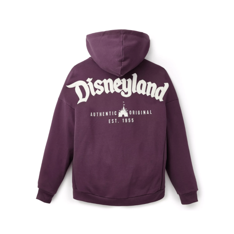 Gilet à capuche zippé avec logo Disneyland Violet