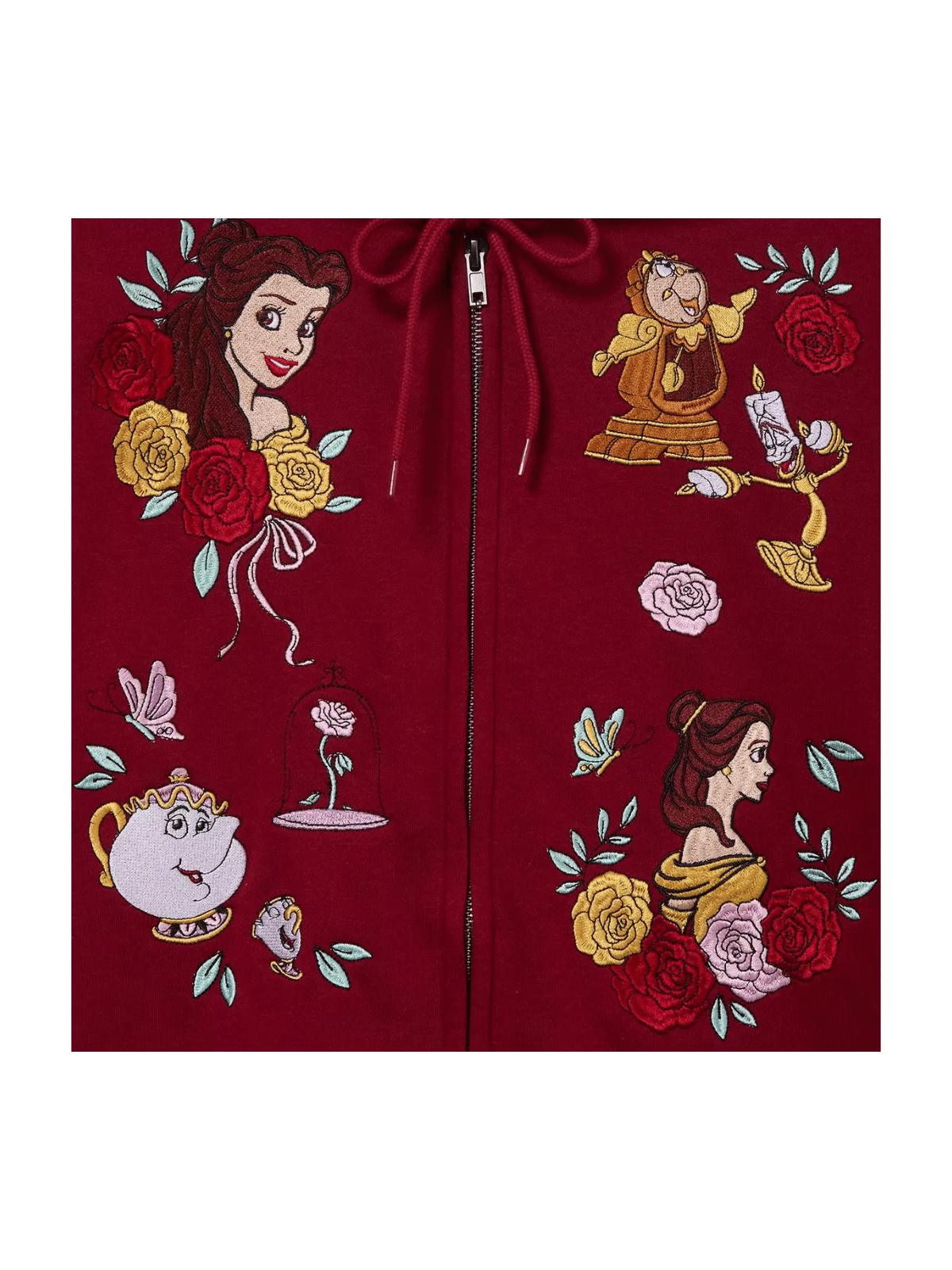 Gilet à capuche brodé La Belle et la Bête Disney