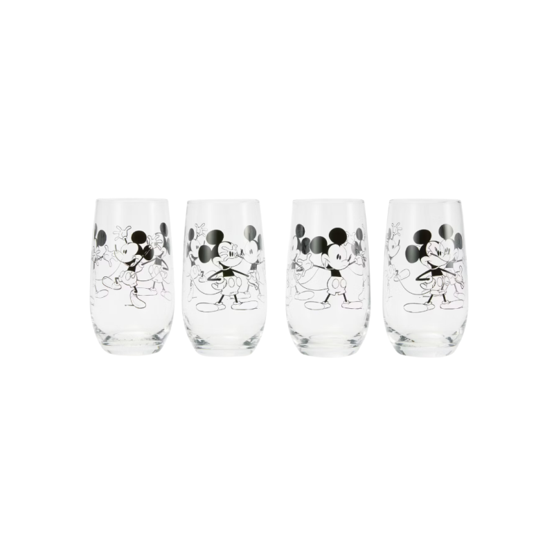 Ensemble de 4 verres Mickey Disney