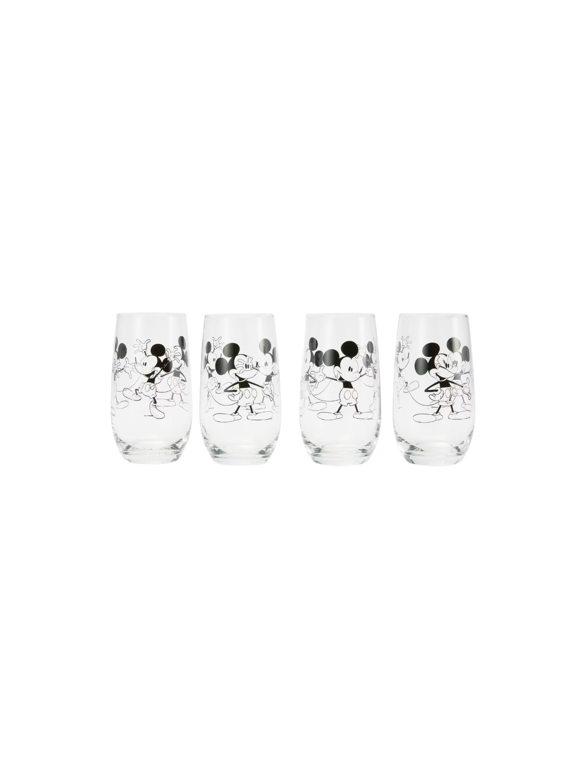 Ensemble de 4 verres Mickey Disney