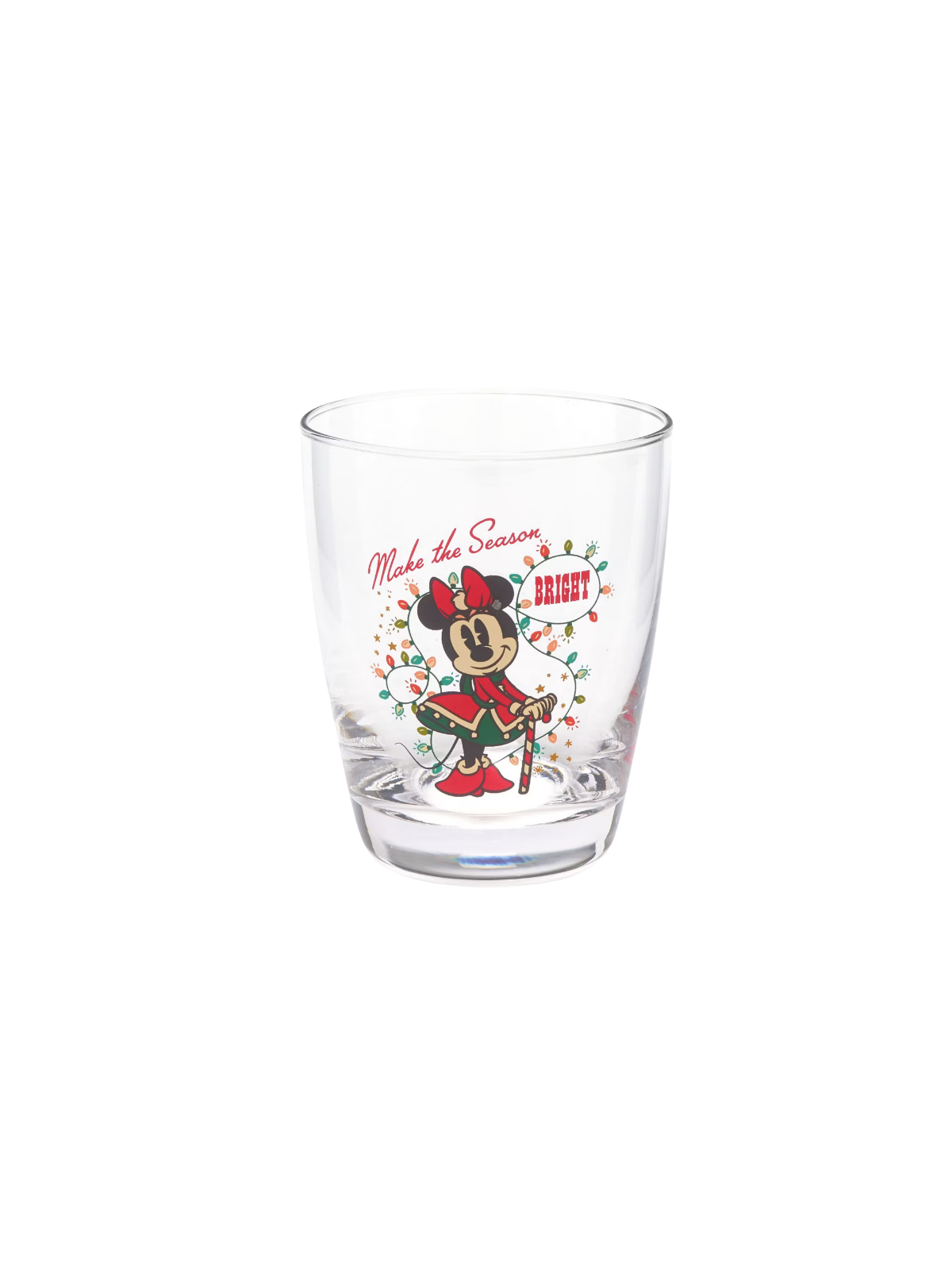 Lot de 4 verres de noël Mickey et ses amis style vintage Disney