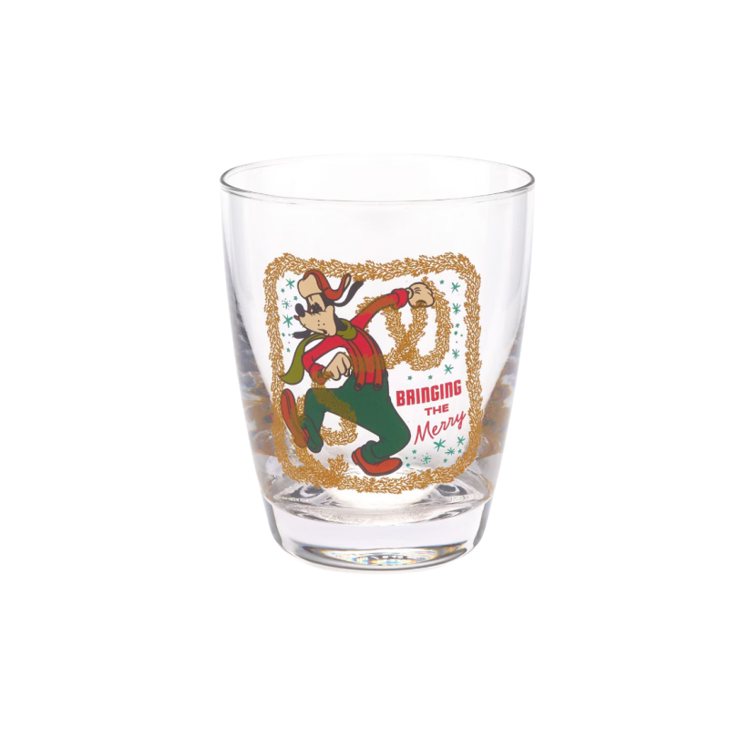 Lot de 4 verres de noël Mickey et ses amis style vintage Disney