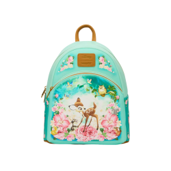 Sac à dos floral turquoise Bambi LOUNGEFLY Import