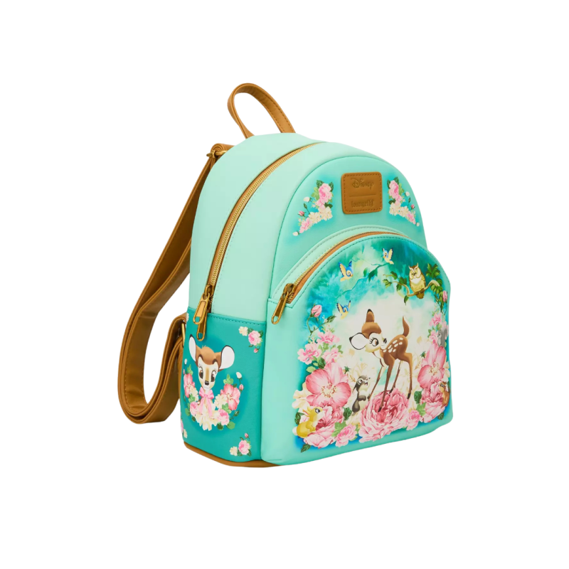 Sac à dos floral turquoise Bambi LOUNGEFLY Import