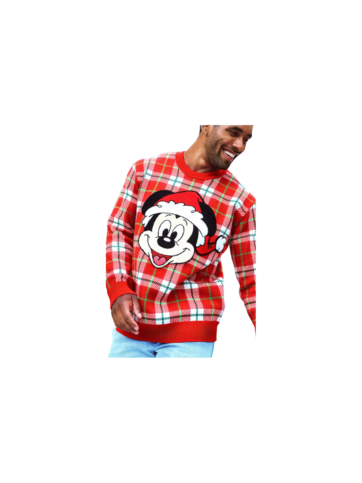 Pull à carreaux Mickey Noël DISNEY