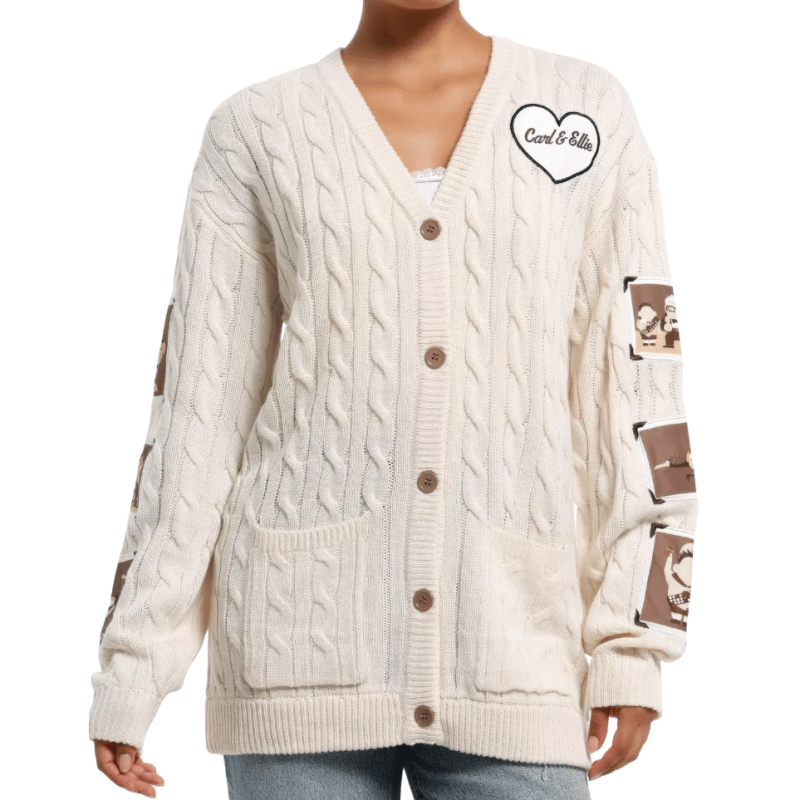 Gilet en maille torsadée Photographies Là Haut  Disney Pixar