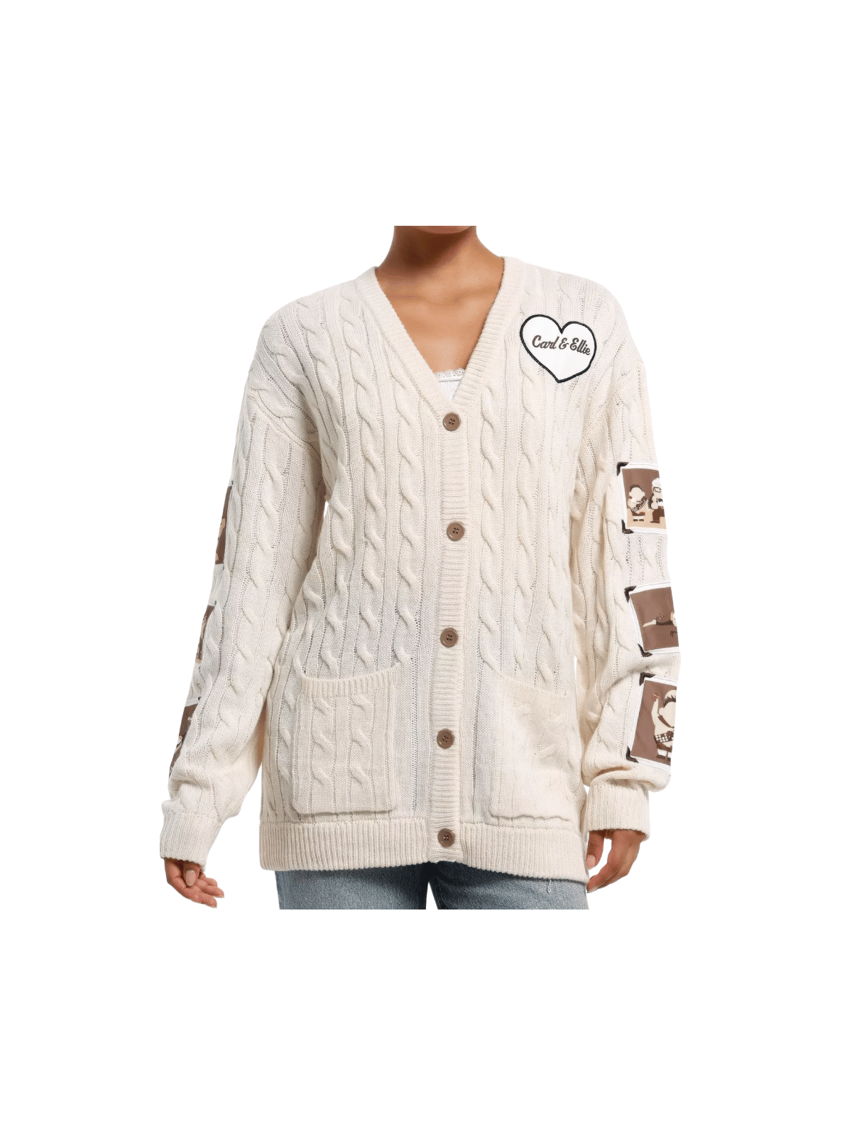 Gilet en maille torsadée Photographies Là Haut  Disney Pixar