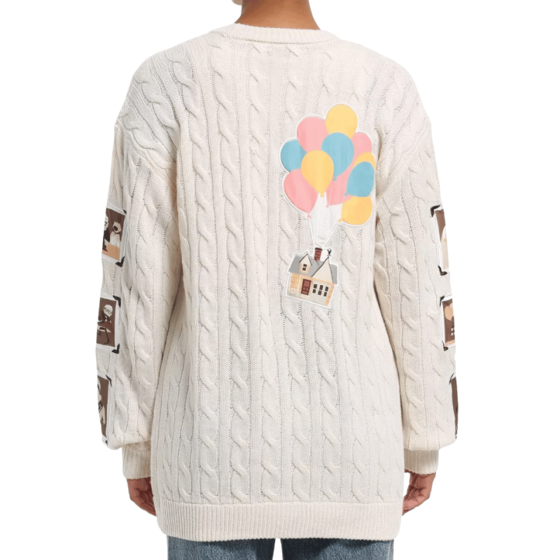 Gilet en maille torsadée Photographies Là Haut  Disney Pixar