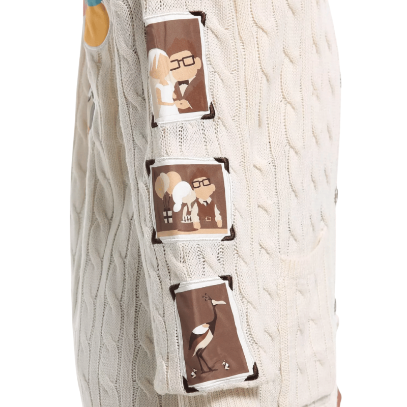 Gilet en maille torsadée Photographies Là Haut  Disney Pixar