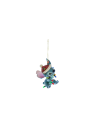 Figurine Ornement Stitch enveloppé de guirlandes lumineuses de noël Disney traditions 6017542
