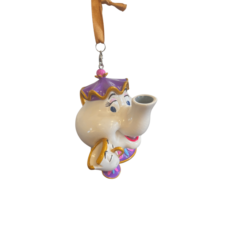 Ornement madame samovar et zip La Belle et la Bête Disney