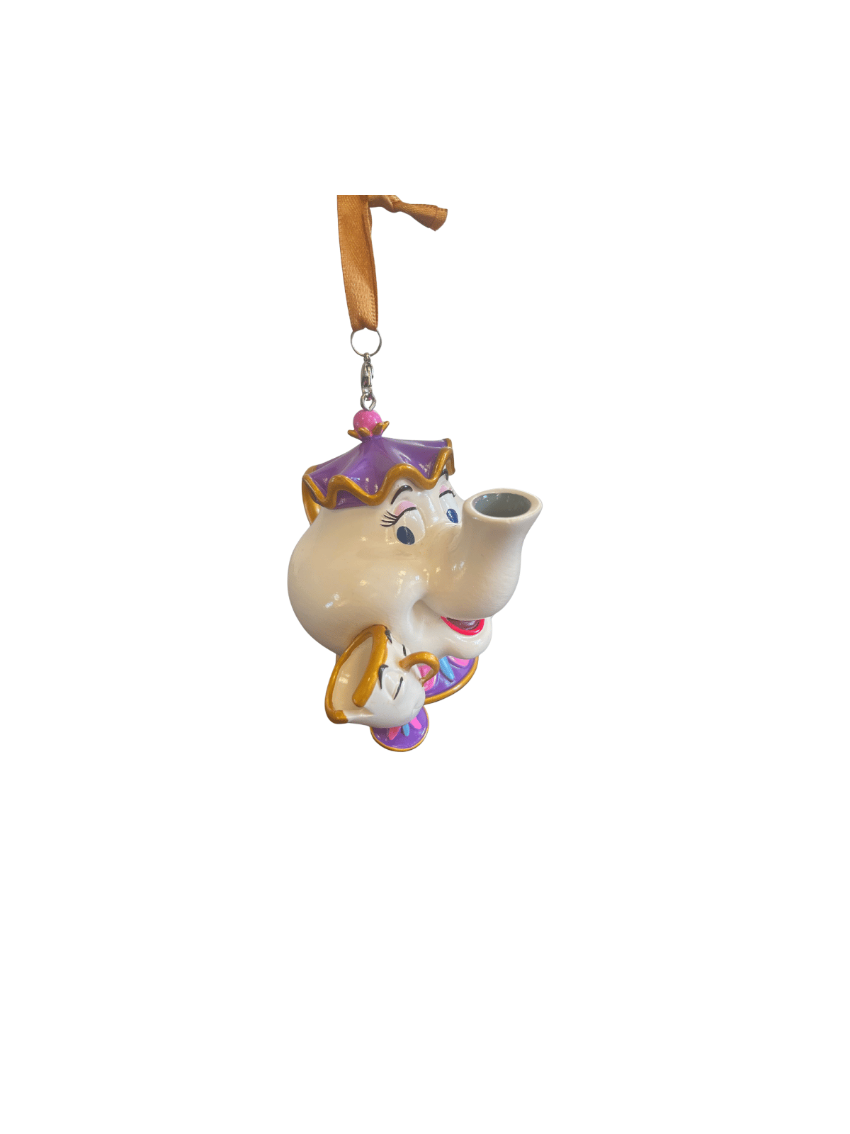 Ornement madame samovar et zip La Belle et la Bête Disney