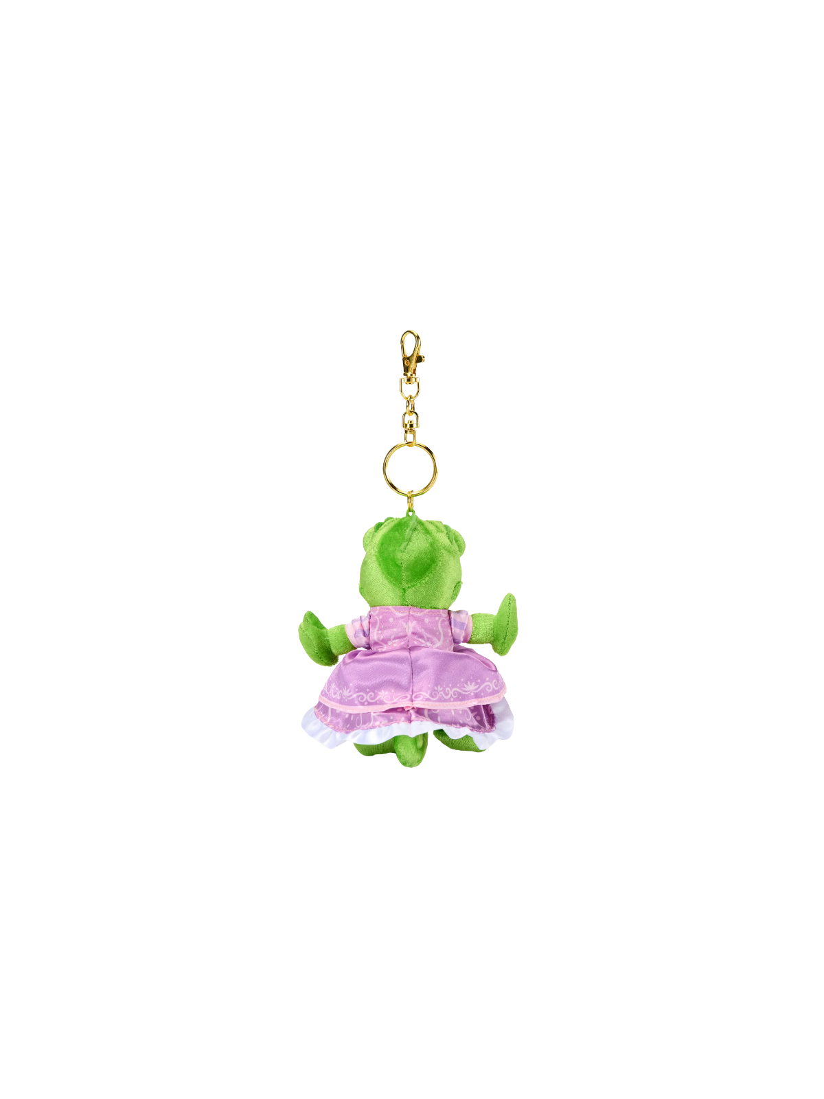 Porte-clés petite peluche Pascal en robe Raiponce Disney
