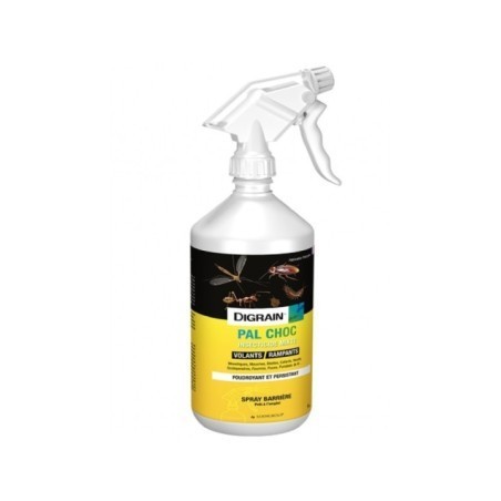 PAL CHOC Spray  insecticide mixte 500ml  DIGRAIN I8707 Volants et rampants