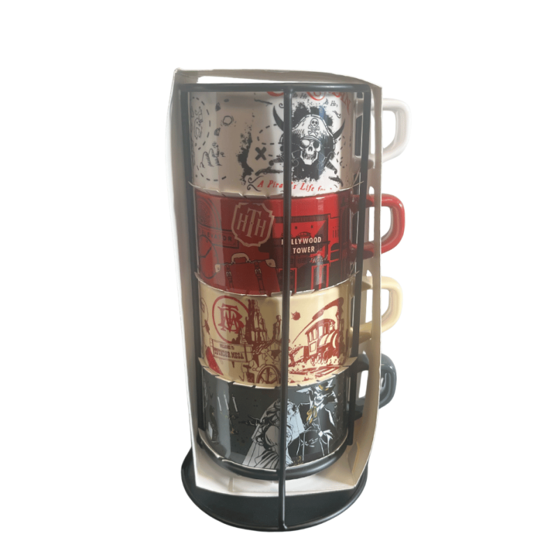 Set 4 tasses à café Attractions Disneyland Paris