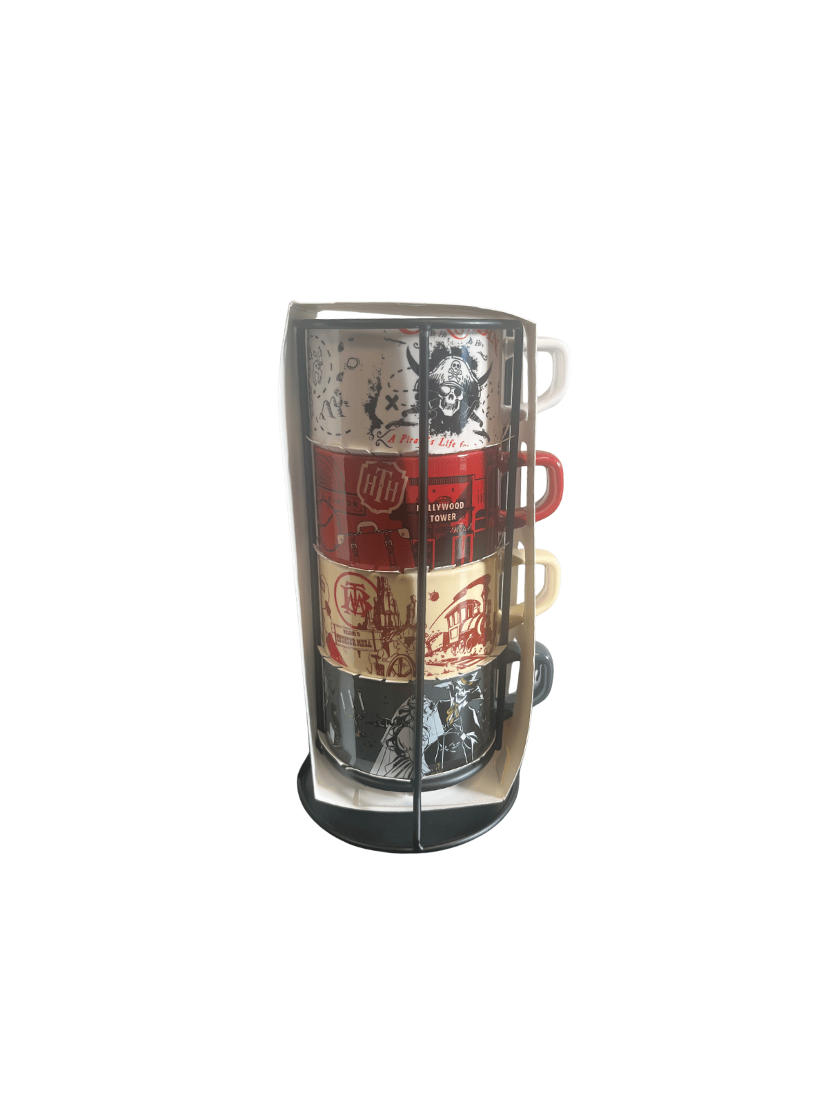 Set 4 tasses à café Attractions Disneyland Paris