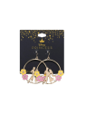 Boucles d'oreilles Flynn & Raiponce hoop silhouette Disney Import