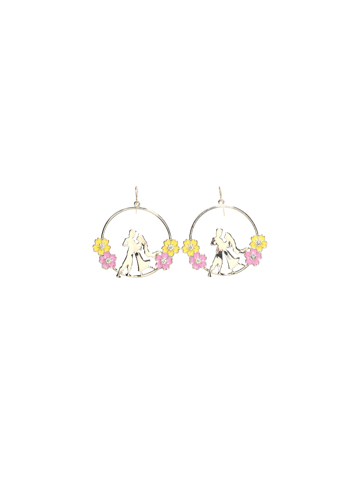 Boucles d'oreilles Flynn & Raiponce hoop silhouette Disney Import