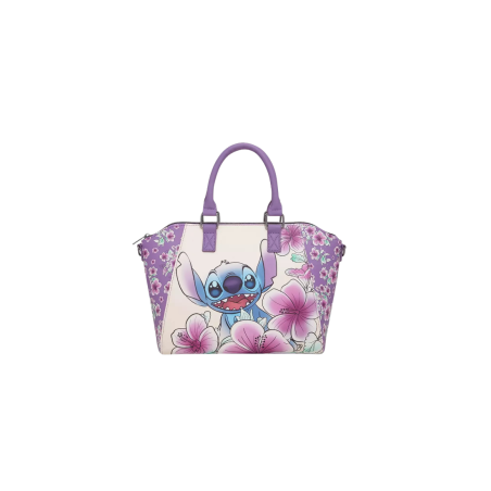 Sac à bandoulière flowers Stitch LOUNGEFLY Import