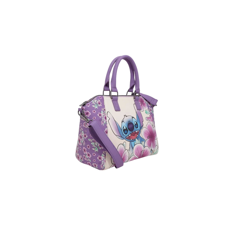 Sac à bandoulière flowers Stitch LOUNGEFLY Import