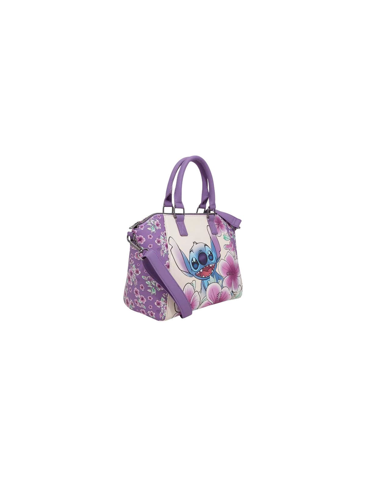Sac à bandoulière flowers Stitch LOUNGEFLY Import