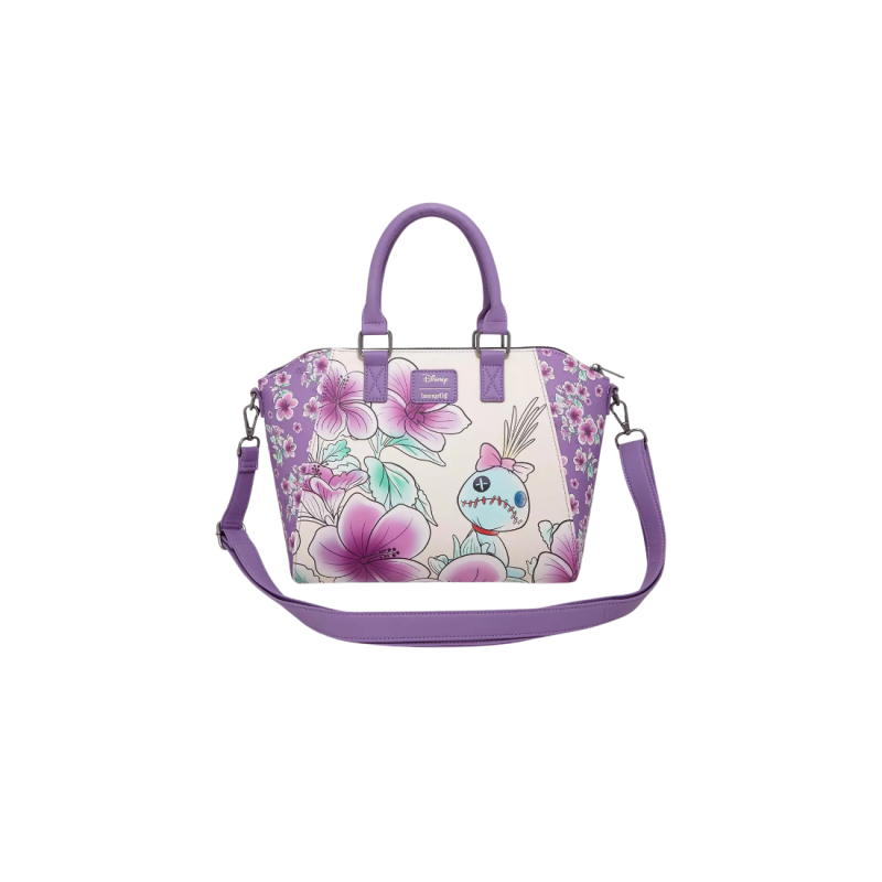 Sac à bandoulière flowers Stitch LOUNGEFLY Import