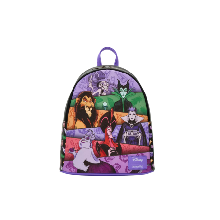 Sac à dos vilains panels Disney LOUNGEFLY Import