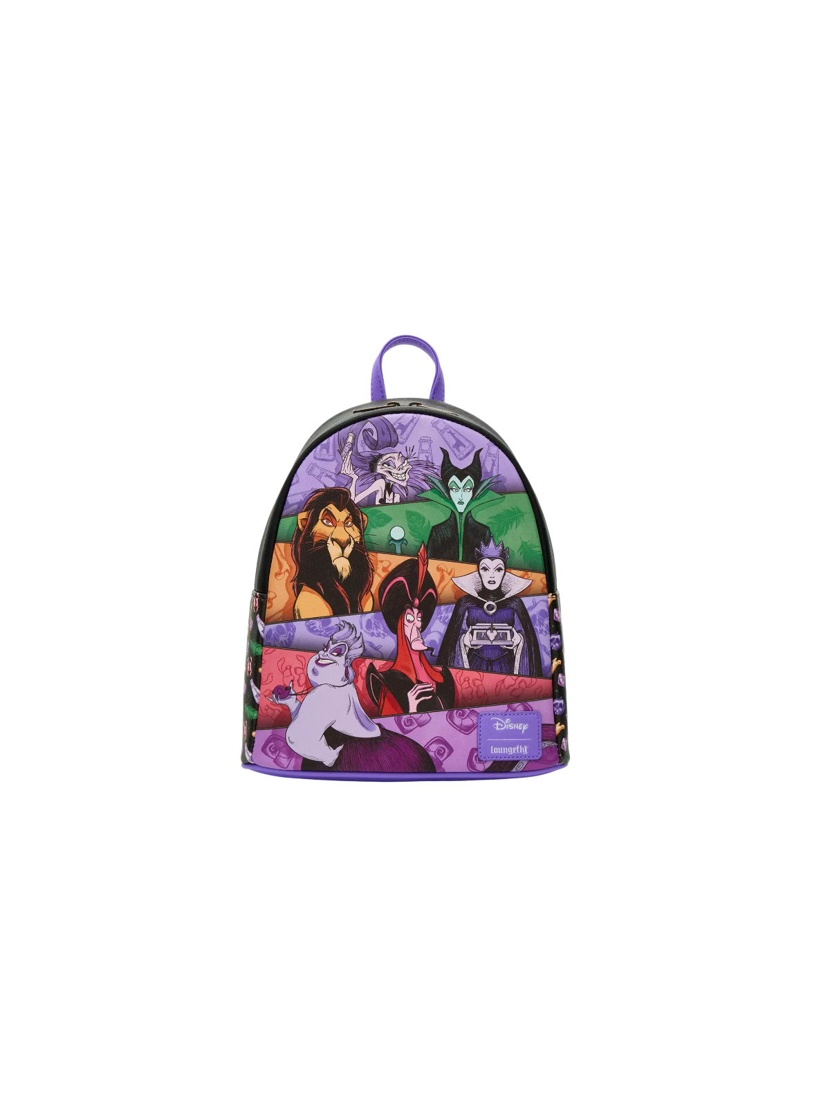 Sac à dos vilains panels Disney LOUNGEFLY Import