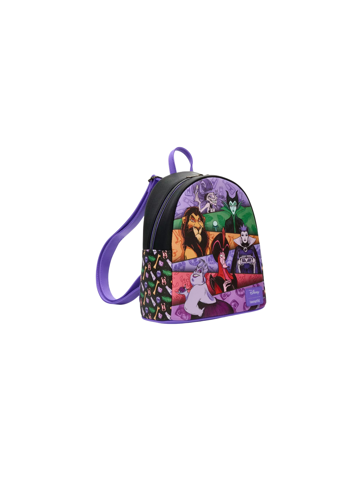 Sac à dos vilains panels Disney LOUNGEFLY Import