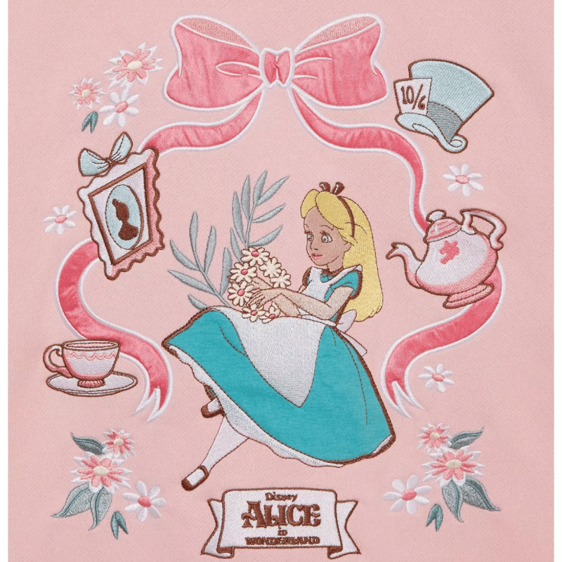 Sweat rose Alice au pays des merveilles Disney