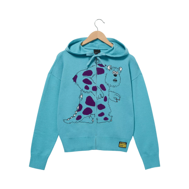 Gilet à capuche  en maille Sully Monstres et Cie Disney