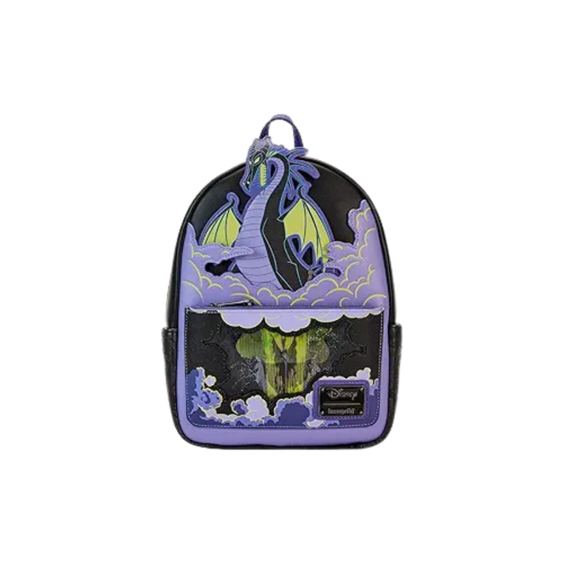 Sac à dos Maléfique dragon lenticulaire LOUNGEFLY Import