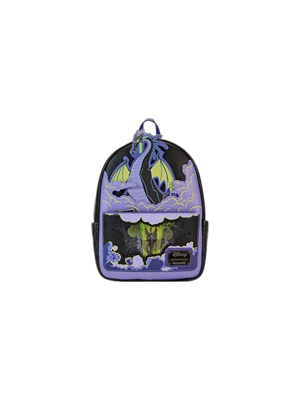 Sac à dos Maléfique dragon lenticulaire LOUNGEFLY Import