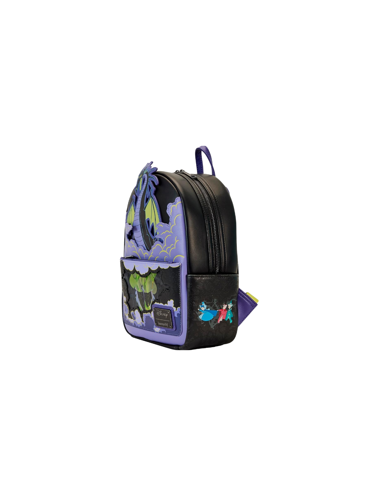 Sac à dos Maléfique dragon lenticulaire LOUNGEFLY Import
