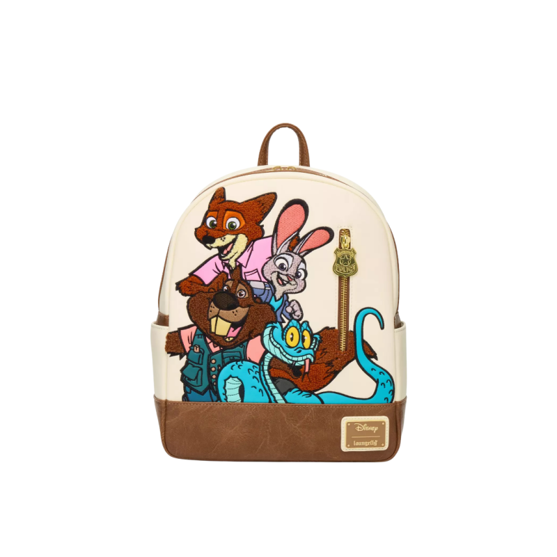 Sac à dos Chenille group portrait Zootopie 2 LOUNGEFLY Import - Livraison 03/2026