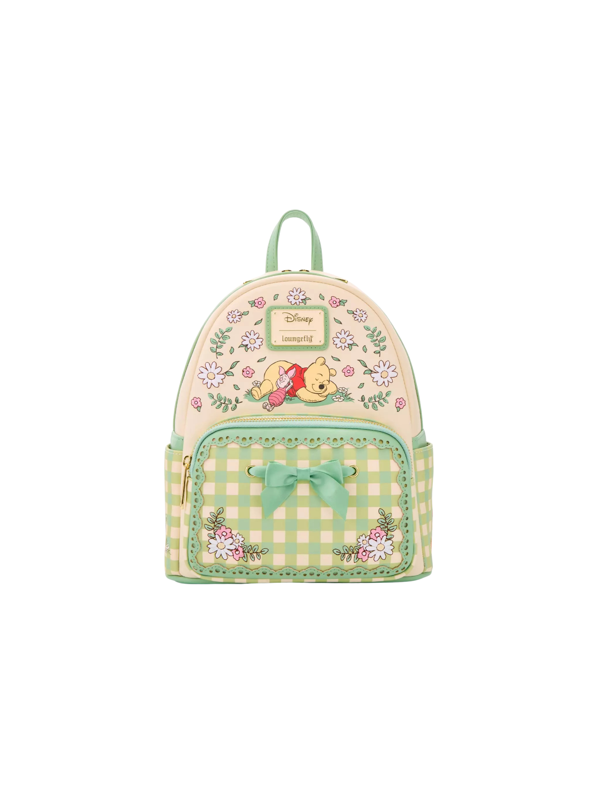 Sac à dos floral gingham Winnie l'ourson LOUNGEFLY Import - Livraison 02/2026