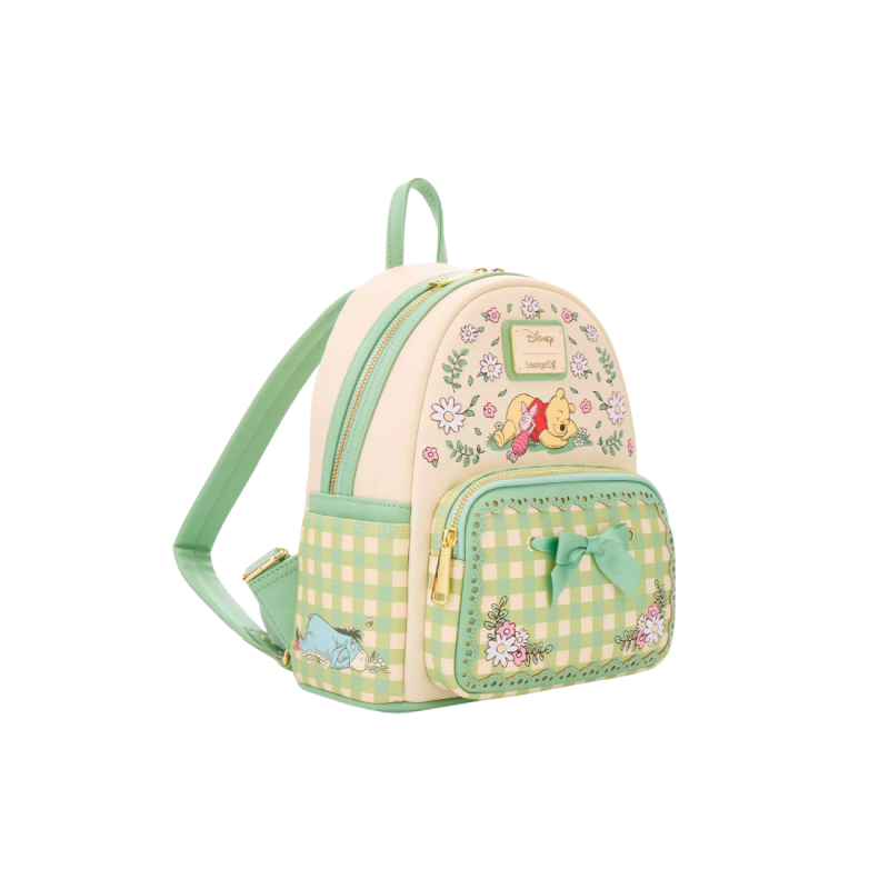 Sac à dos floral gingham Winnie l'ourson LOUNGEFLY Import - Livraison 02/2026