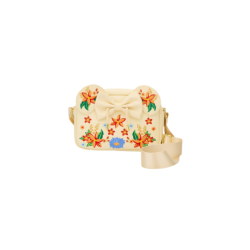 Sac à bandoulière Orange floral ears Minnie Mouse LOUNGEFLY Import