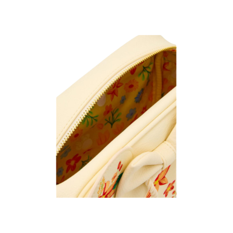 Sac à bandoulière Orange floral ears Minnie Mouse LOUNGEFLY Import