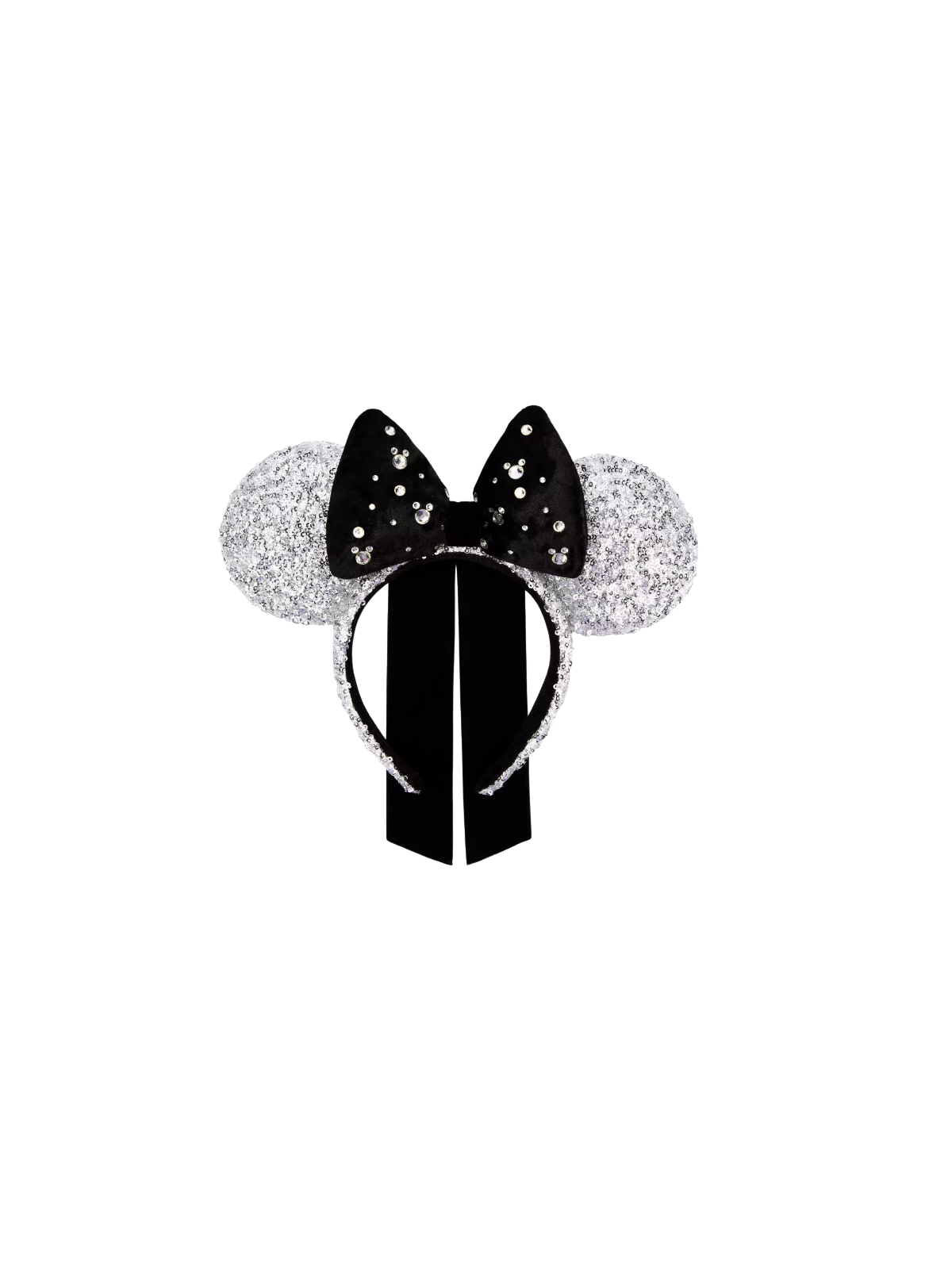 Ears sequined silver Minnie Mouse Disney Import