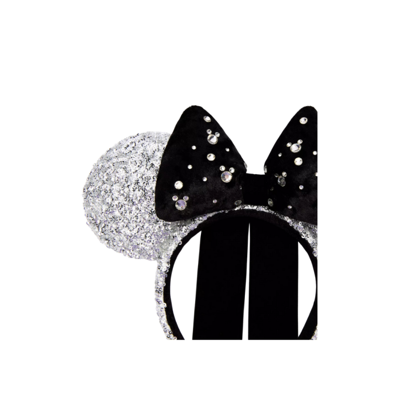 Ears sequined silver Minnie Mouse Disney Import