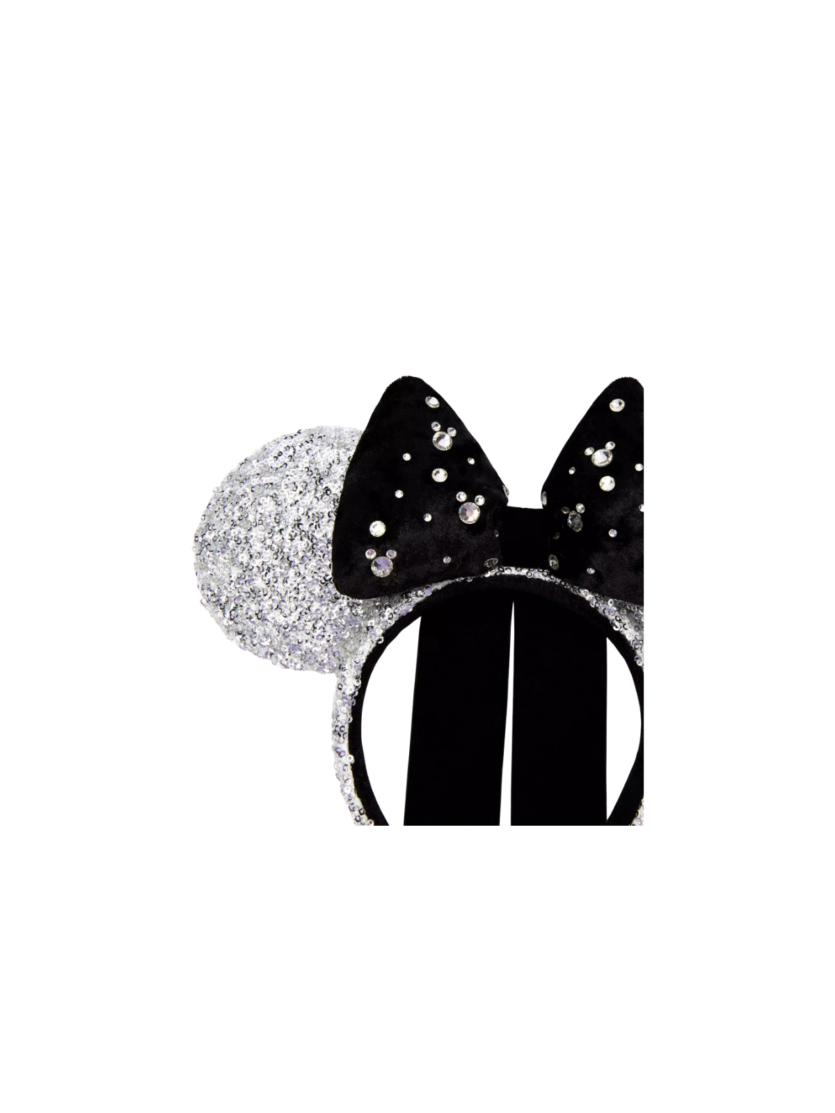 Ears sequined silver Minnie Mouse Disney Import