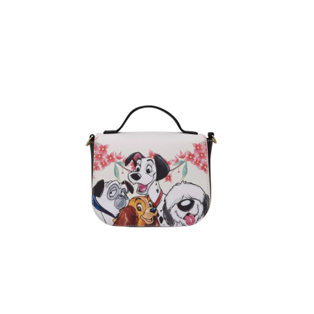 Sac à bandoulière Disney dogs floral LOUNGEFLY Import - Livraison 01/2026