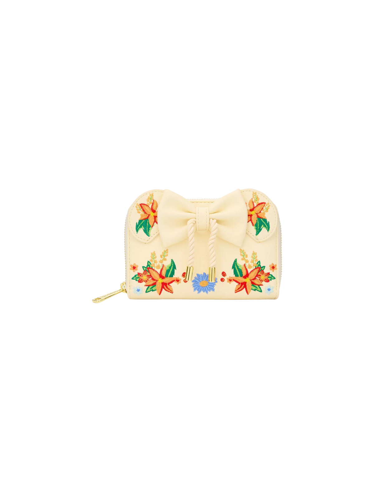 Portefeuille orange floral ears Minnie Mouse LOUNGEFLY Import