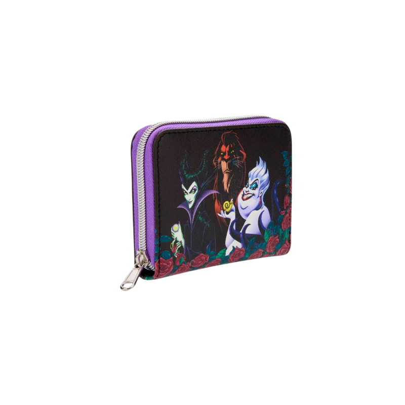 Portefeuille villains trio roses disney LOUNGEFLY Import - Livraison 03/2026