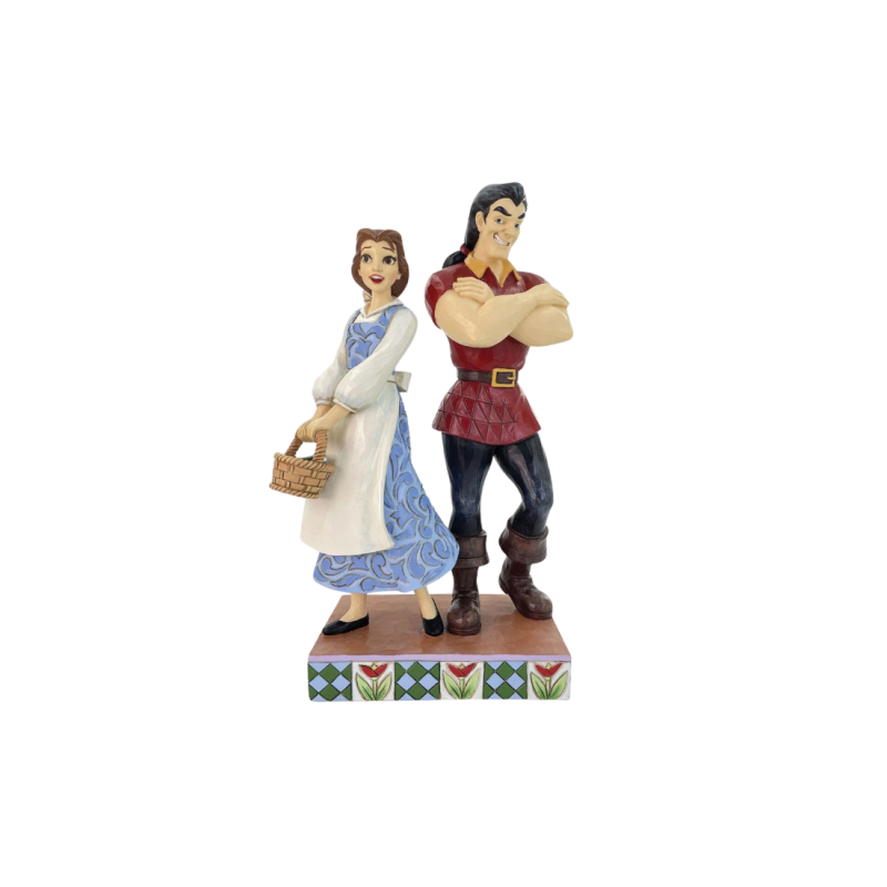 Figurine Gaston contre Belle le bien contre le mal La belle & la bête  Disney Traditions 6016342