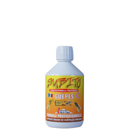 Répulsif guêpes toiture 500 ml SUBITO Protection efficace